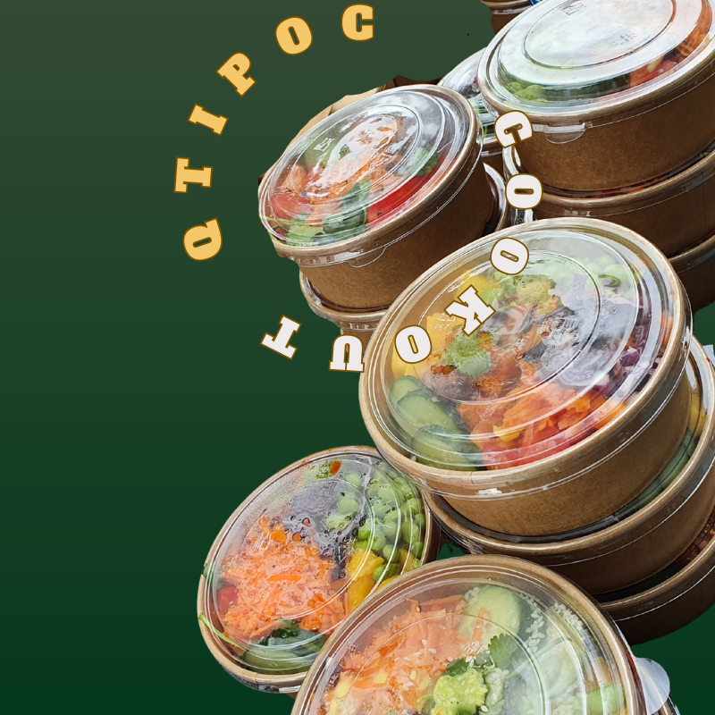 Stacked food containers ready for sharing