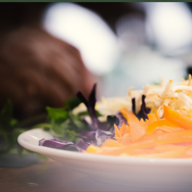 Colourful plate of food